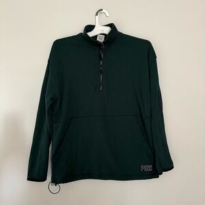 PINK Victoria's Secret Green Zip Up Sweater